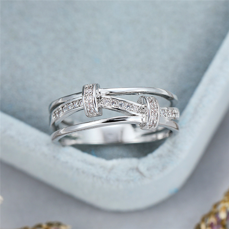 Cute Female White Crystal Stone Ring Classic Silver Color Hollow Engagement Ring Charm Zircon Geometric Wedding Rings For Women
Cute Female White Crystal Stone Ring Classic Silver Color Hollow Engagement Ring Charm Zircon Geometric Wedding Rings For Women