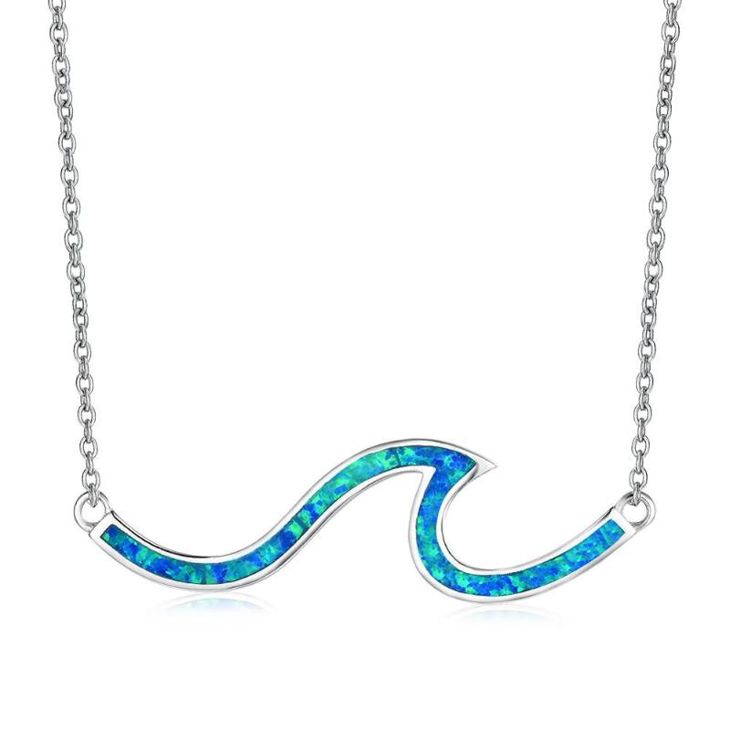 New Fashion 2020 Women brass Wave Choker Necklaces White/Blue Fire Opal Collar Necklaces Jewelry
New Fashion 2020 Women brass Wave Choker Necklaces White/Blue Fire Opal Collar Necklaces Jewelry