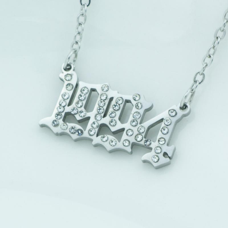 Stainless Steel Year 2000 1990 1996 1997 Zircon Necklace Old English Date Number Necklace 1985-2020 Chain Choker Body Jewelry
Stainless Steel Year 2000 1990 1996 1997 Zircon Necklace Old English Date Number Necklace 1985-2020 Chain Choker Body Jewelry