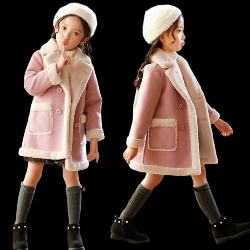 Girl Jacket Autumn Winter Children Girl Woolen Overcoat For Long Pink Fashion Plus Velvet Thickening TurnDown Collar Girls Coats, Gray
Girl Jacket Autumn Winter Children Girl Woolen Overcoat For Long Pink Fashion Plus Velvet Thickening TurnDown Collar Girls Coats, Gray