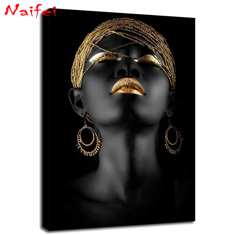 Diamond Painting Kit black and gold african woman Diamond Art Full Drill Mosaic portrait Embroidery Cross Stitch Decorations
Diamond Painting Kit black and gold african woman Diamond Art Full Drill Mosaic portrait Embroidery Cross Stitch Decorations