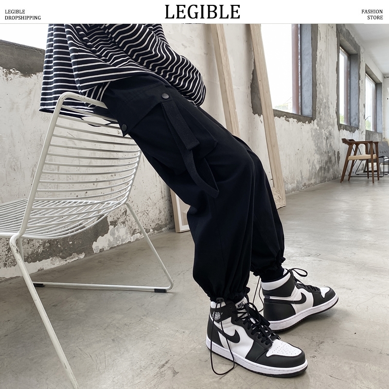 LEGIBLE Solid Color Men Harem Pants 2020 Korean Casual Joggers Pants Men Elastic Waist Men's Straight Trousers, Black
LEGIBLE Solid Color Men Harem Pants 2020 Korean Casual Joggers Pants Men Elastic Waist Men's Straight Trousers, Black