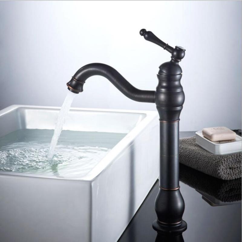Vidric Black Oil Brushed/Antique Bronze Basin Faucet Tall Swivel Basin Mixer Tap Hot & Cold Bathroom Faucet Sink Water
Vidric Black Oil Brushed/Antique Bronze Basin Faucet Tall Swivel Basin Mixer Tap Hot & Cold Bathroom Faucet Sink Water