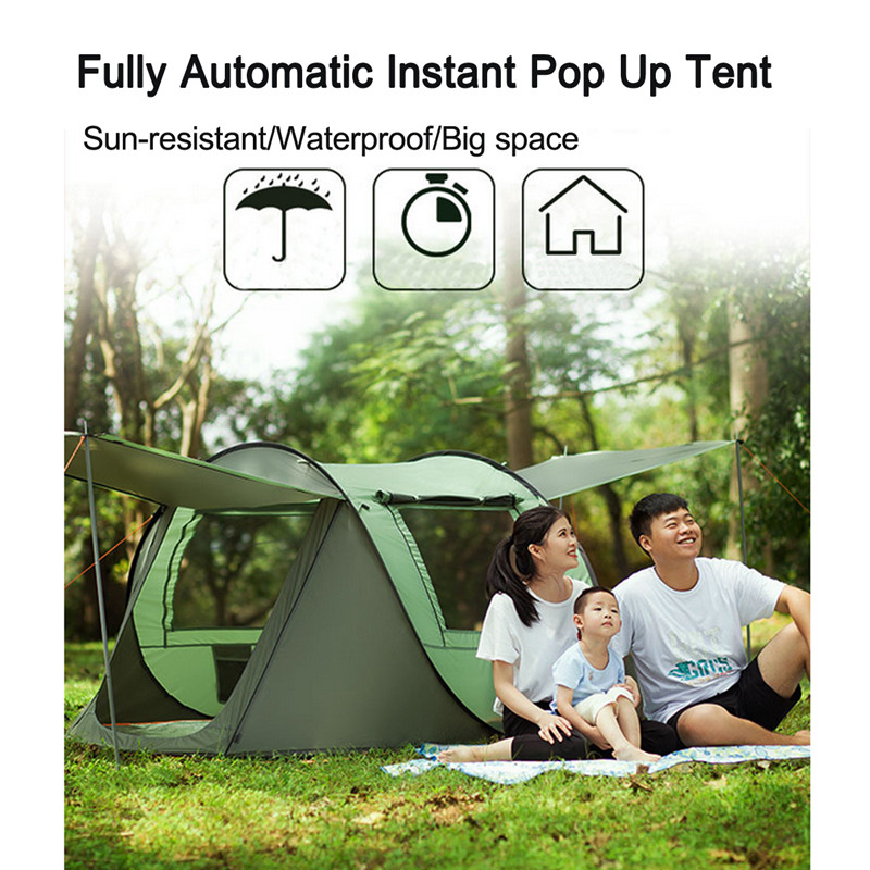 Tents And Shelters 3-4 Person Fully Automatic Instant Unfold Tent Waterproof Windproof UV Setup Outdoor Large Family 4 Season
Tents And Shelters 3-4 Person Fully Automatic Instant Unfold Tent Waterproof Windproof UV Setup Outdoor Large Family 4 Season