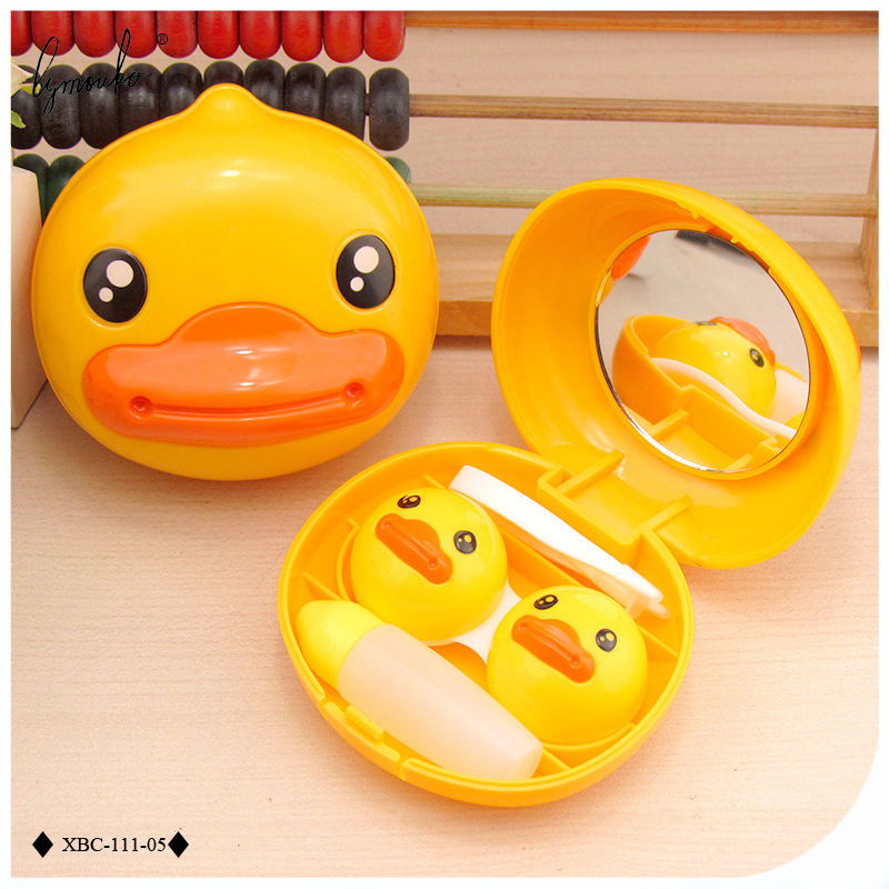 Lymouko Cartoon Cute Round little Yellow duck with Mirror Contact Lens Case for Women Kit Holder Portable Contact Lenses Box
Lymouko Cartoon Cute Round little Yellow duck with Mirror Contact Lens Case for Women Kit Holder Portable Contact Lenses Box