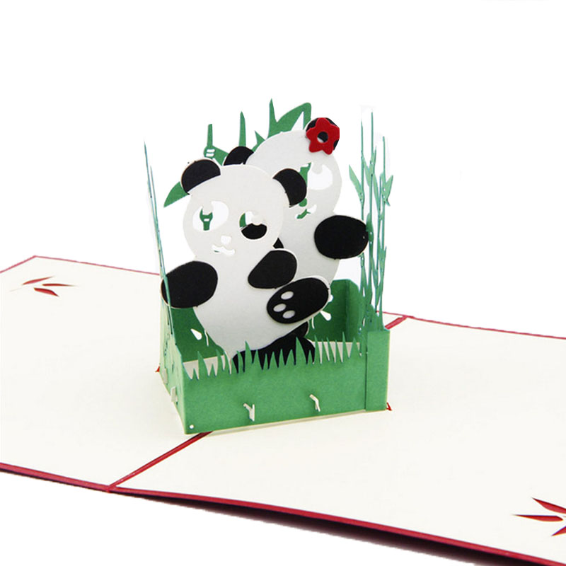 3D Up Greeting Card Handmade Panda Symbol Peace Friendship Birthday Easter Postcard Gift
3D Up Greeting Card Handmade Panda Symbol Peace Friendship Birthday Easter Postcard Gift
