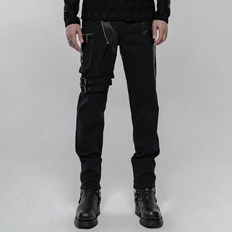 PUNKRAVE Men' Punk Personality Trousers Handsome Fashion Removable Pocket Nails Decorated Daily Long Pants, Black
PUNKRAVE Men' Punk Personality Trousers Handsome Fashion Removable Pocket Nails Decorated Daily Long Pants, Black