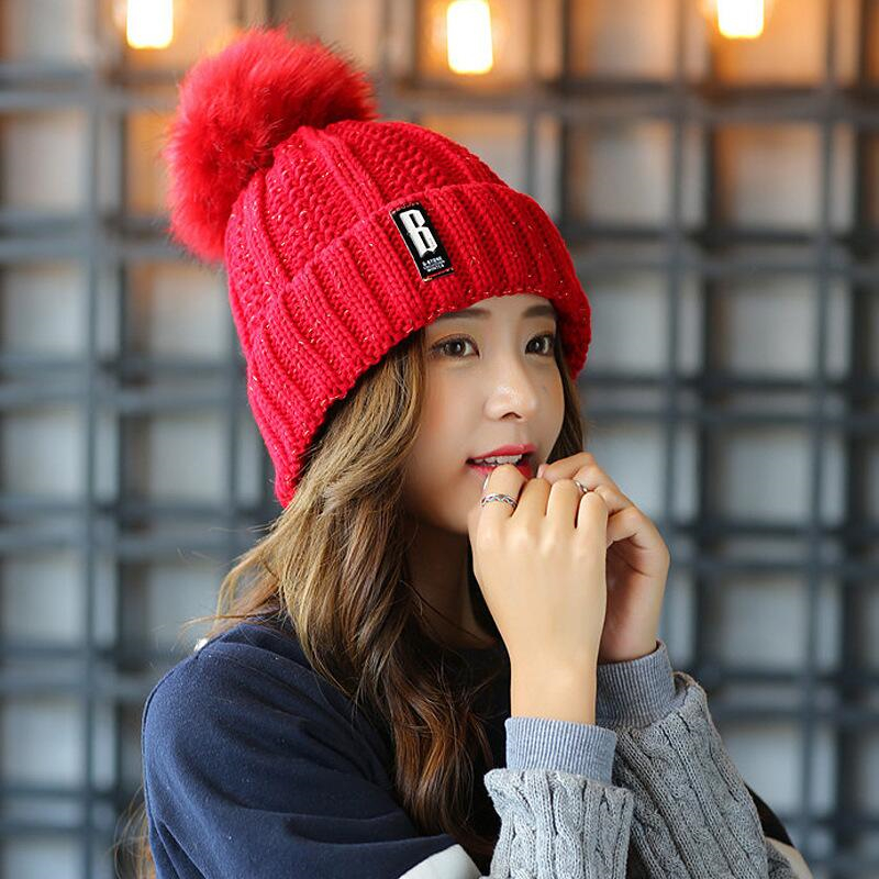 Women's Winter Fashion Hair Ball Cap Hat Making Cotton Knit Pom Pom Women's Winter Hat Letter Sticker Girl's
Women's Winter Fashion Hair Ball Cap Hat Making Cotton Knit Pom Pom Women's Winter Hat Letter Sticker Girl's
