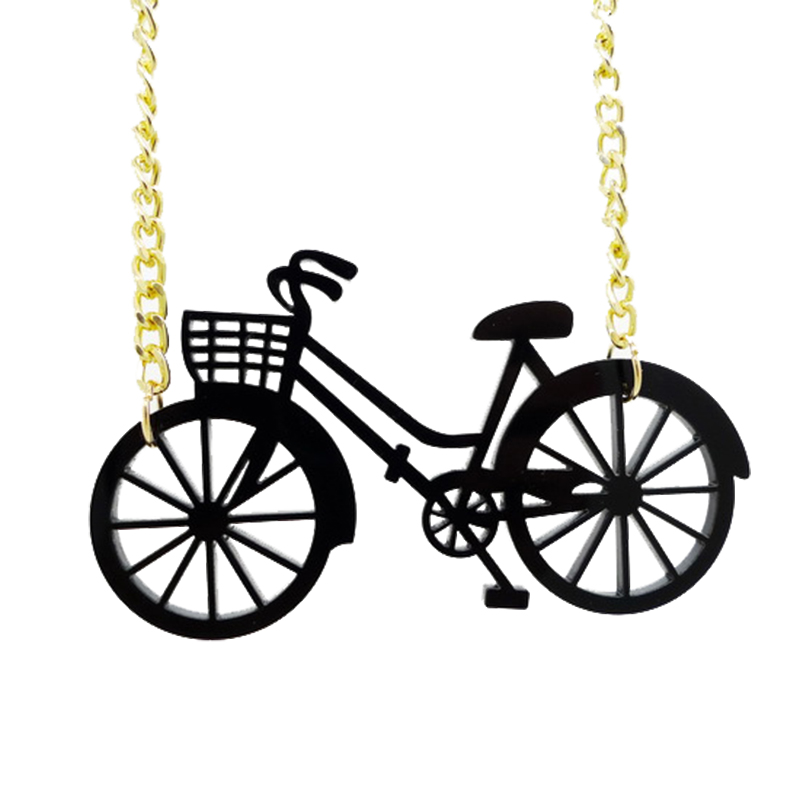 Classic Vintage Black Bike Acrylic Pendants Necklaces Trendy Holiday Travel Necklace Fashion Hiphop Jewelry
Classic Vintage Black Bike Acrylic Pendants Necklaces Trendy Holiday Travel Necklace Fashion Hiphop Jewelry