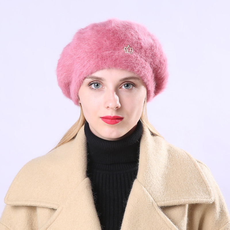 Winter Warm Design Crown Solid Berets For Women Ear Protector Slouchy Berets Hat Ladies Female Fashion Beret Hat Cashmere Cap, Black
Winter Warm Design Crown Solid Berets For Women Ear Protector Slouchy Berets Hat Ladies Female Fashion Beret Hat Cashmere Cap, Black