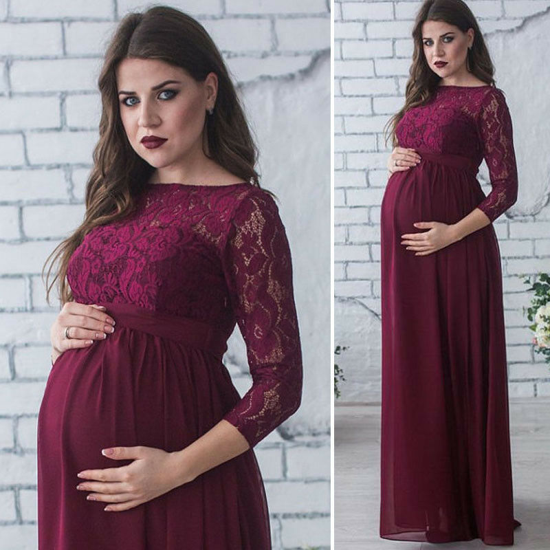 Elegant Pregnant Women's Lace Maternity Dress Maxi Gown Photography Photo Clothes Plus XL, White
Elegant Pregnant Women's Lace Maternity Dress Maxi Gown Photography Photo Clothes Plus XL, White