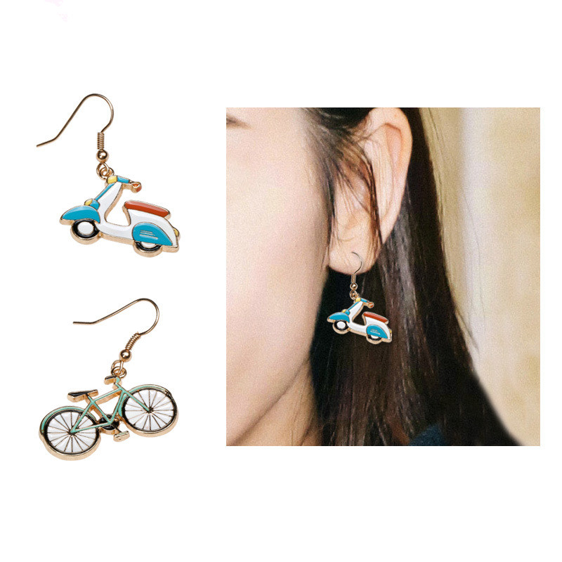 Dangle & Chandelier Funny Bicycle Asymmetric Earrings Female Fashion Creative Personality Beautiful Motorcycle Ear Clip Jewelry Gifts
Dangle & Chandelier Funny Bicycle Asymmetric Earrings Female Fashion Creative Personality Beautiful Motorcycle Ear Clip Jewelry Gifts