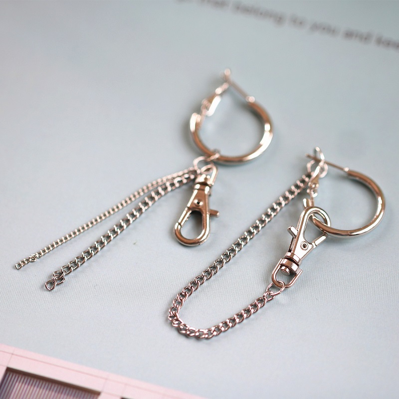 Minimalist Geometric Asymmetric Metal Earrings For Women Long Chain Tassel Lock Buckle Pendant Fashion Ear Jewelry Best Gifts
Minimalist Geometric Asymmetric Metal Earrings For Women Long Chain Tassel Lock Buckle Pendant Fashion Ear Jewelry Best Gifts