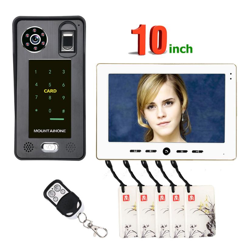 10inch Fingerprint IC Card Video Door Phone Intercom Doorbell With Door Access Control System Night Vision Security CCTV Camera
10inch Fingerprint IC Card Video Door Phone Intercom Doorbell With Door Access Control System Night Vision Security CCTV Camera