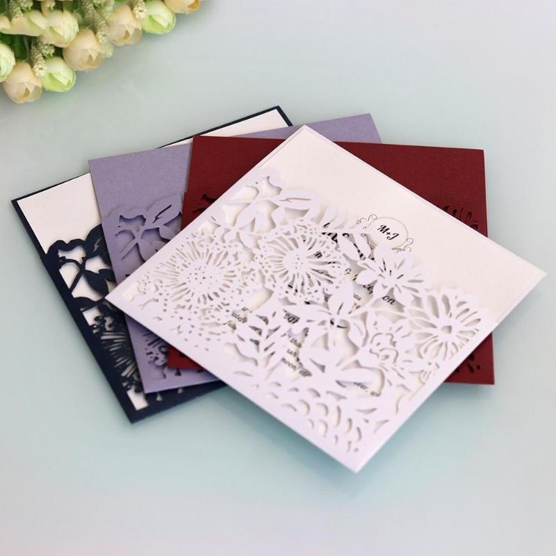 10pcs/lot Square Laser Cut Flower Lace Pocket Engagement Wedding Invitations Card Event Party Supplies
10pcs/lot Square Laser Cut Flower Lace Pocket Engagement Wedding Invitations Card Event Party Supplies