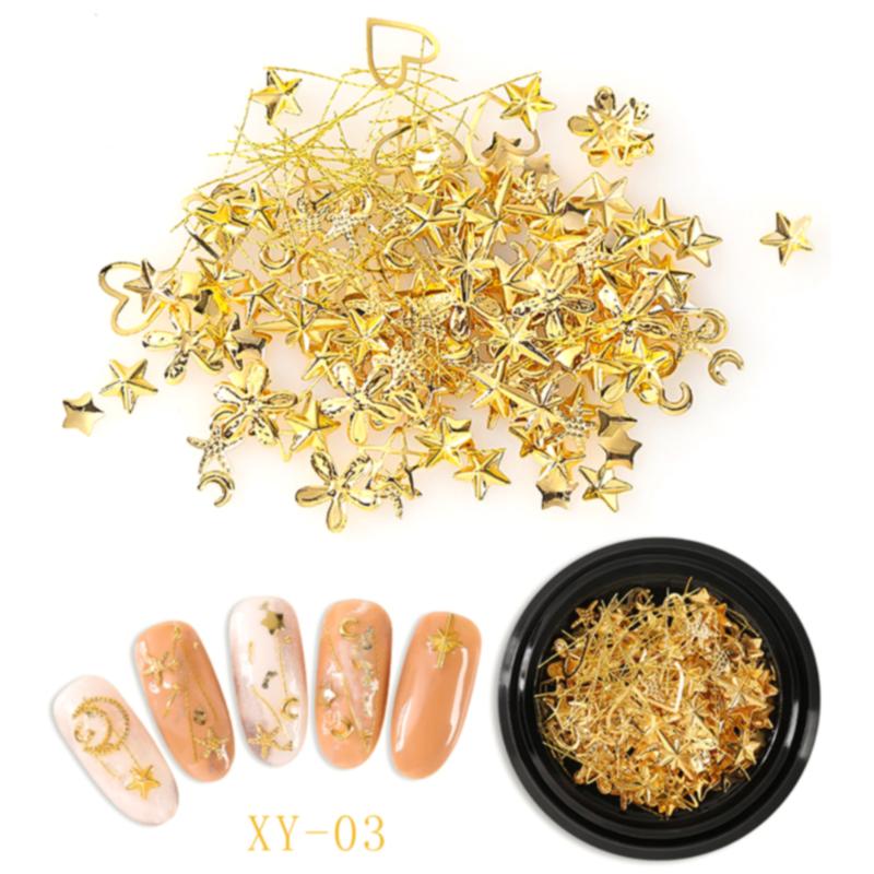 Nail Sticker Manicure Decoration Charm Alloy Non-toxic Craft Party Strap Moon Stars Rivets 3D Dot Design Cosmetic
Nail Sticker Manicure Decoration Charm Alloy Non-toxic Craft Party Strap Moon Stars Rivets 3D Dot Design Cosmetic