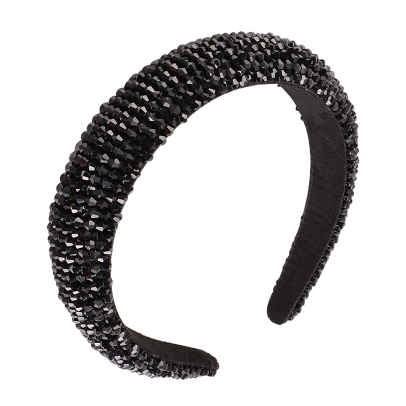 Beaded Headband Colorful Sparkly Padded Hair Hoop Women Girl Hair Band Headdress Diadema Con Cuentas De Cristal Y Diamantes De Imitacion