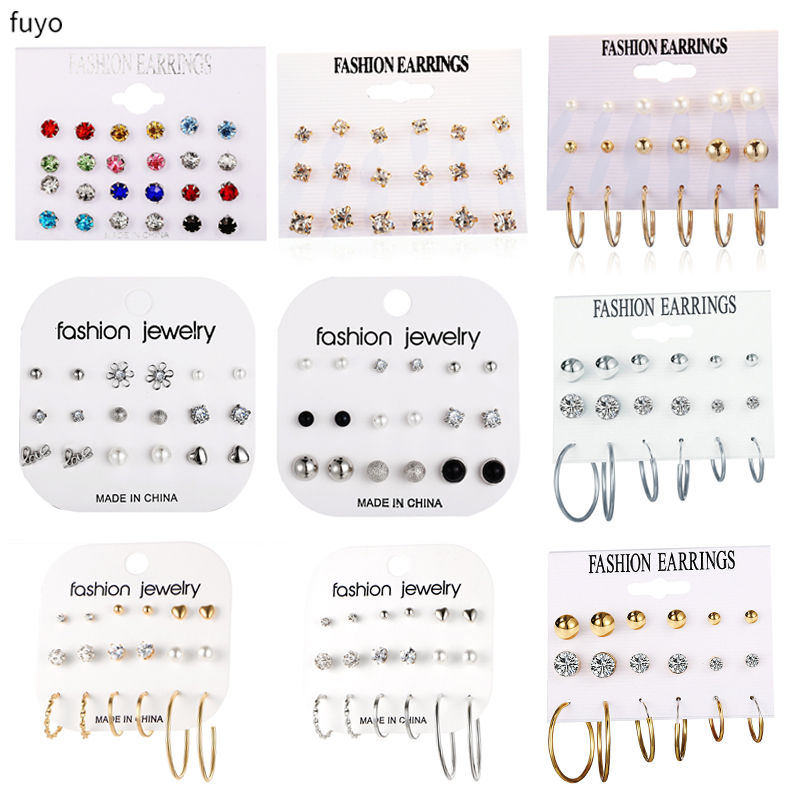 Crystal Stud Earrings Set With Card Zircon Balls Love Flowers Earrings Women Imulated Pearl Kit Wedding Bride Jewelry
Crystal Stud Earrings Set With Card Zircon Balls Love Flowers Earrings Women Imulated Pearl Kit Wedding Bride Jewelry