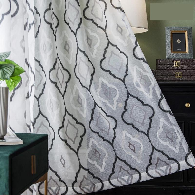 Custom curtains European jacquard striped cotton black white gery livingroom bedroom window white Yarn tulle sheer curtain M724
Custom curtains European jacquard striped cotton black white gery livingroom bedroom window white Yarn tulle sheer curtain M724