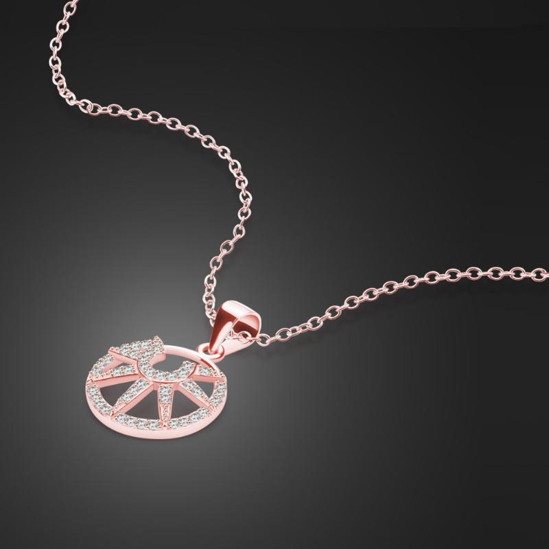 Newest girl popular jewelry accessories solid 925 sterling silver necklace irregular round pendant rose gold design noble lady
Newest girl popular jewelry accessories solid 925 sterling silver necklace irregular round pendant rose gold design noble lady