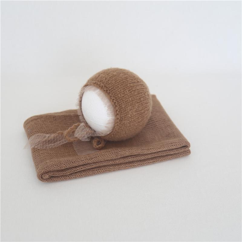 Newborn Knit Bonnet and Wrap Photography Props Knit Mohair Ruffle hat Nweborn baby Swaddle blanket props, As photo-374
Newborn Knit Bonnet and Wrap Photography Props Knit Mohair Ruffle hat Nweborn baby Swaddle blanket props, As photo-374