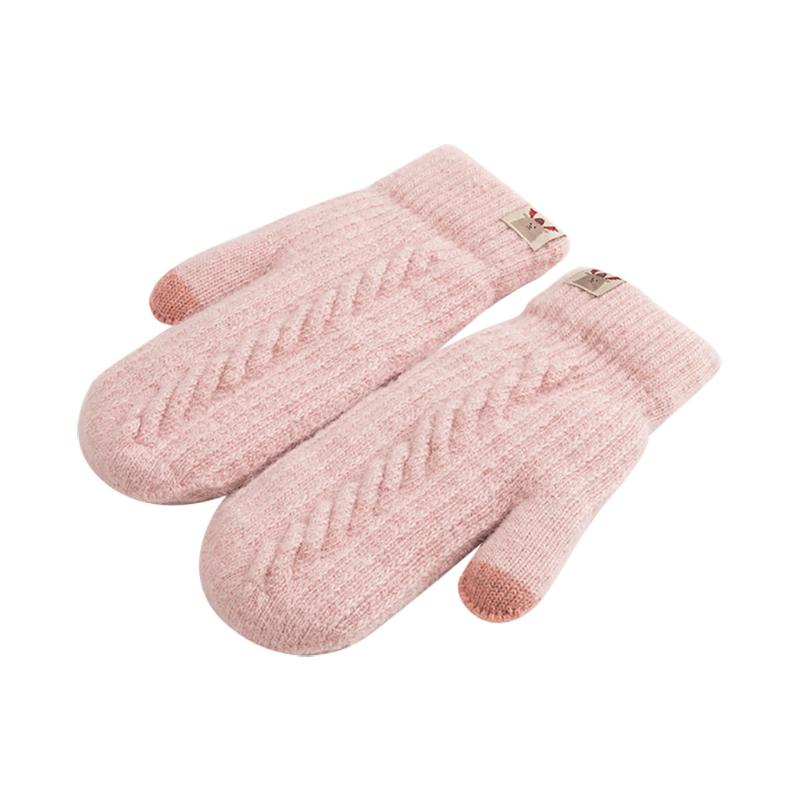 Women Fashion Knit Twist Flowers Mittens Winter Female Wool Plus Cashmere Velvet Thickening Warm Full Finger Gloves Guantes
Women Fashion Knit Twist Flowers Mittens Winter Female Wool Plus Cashmere Velvet Thickening Warm Full Finger Gloves Guantes