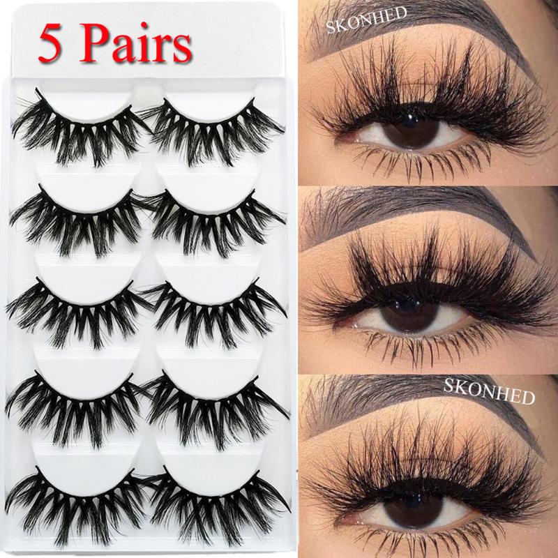5 Pairs 20MM 3D Mink Hair False Eyelashes Natural Thick Long Eye Lashes Wispy Crisscross Makeup Beauty Extension Tools Wimpers
5 Pairs 20MM 3D Mink Hair False Eyelashes Natural Thick Long Eye Lashes Wispy Crisscross Makeup Beauty Extension Tools Wimpers