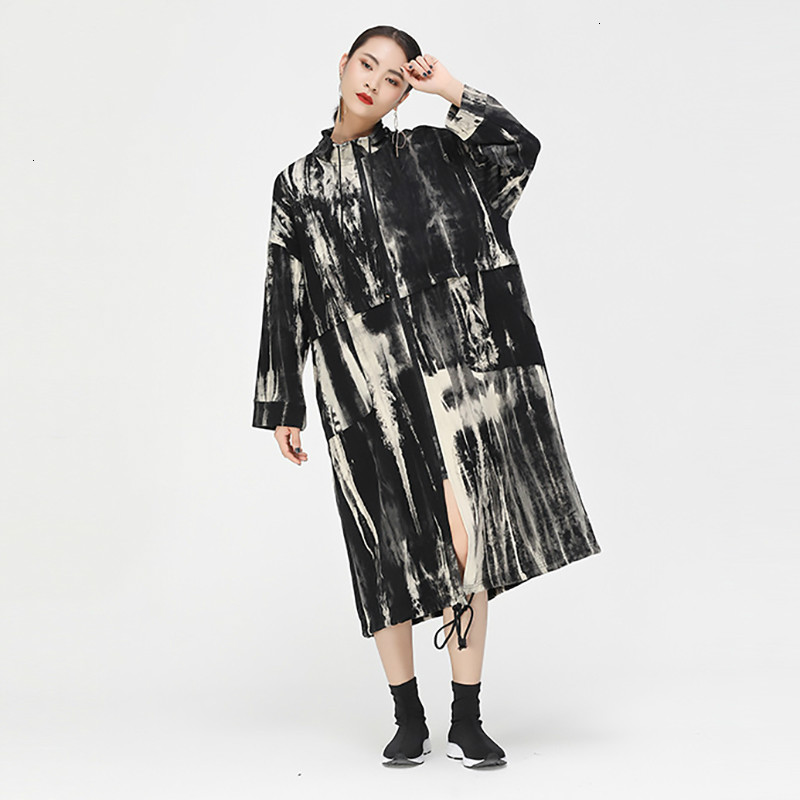 2020 Autumn Winter Long Women Coat Loose Fit Pattern Printed Big Plus Size Feminine Jacket New Lapel Long Sleeve Fashion, Green
2020 Autumn Winter Long Women Coat Loose Fit Pattern Printed Big Plus Size Feminine Jacket New Lapel Long Sleeve Fashion, Green