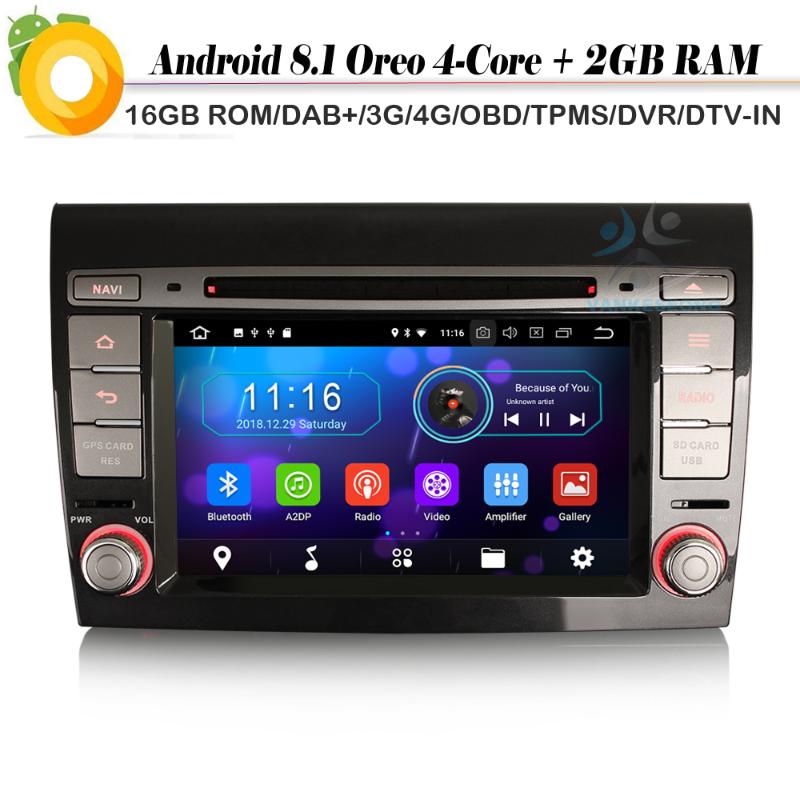 7" 2 Din DAB+ Android 8.1 Autoradio Sat Nav GPS WiFi 4G Bluetooth DVD RDS DVR BT OBD Car Radio Player FOR BRAVO 2007--2014
7" 2 Din DAB+ Android 8.1 Autoradio Sat Nav GPS WiFi 4G Bluetooth DVD RDS DVR BT OBD Car Radio Player FOR BRAVO 2007--2014