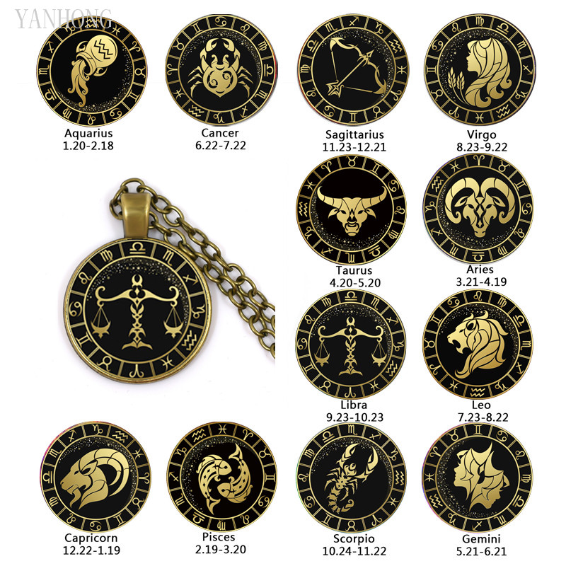 Scorpio, Pisces, Taurus, 12 constellations glass necklace, dome jewelry men and women, the best birthday gift for friends 
Scorpio, Pisces, Taurus, 12 constellations glass necklace, dome jewelry men and women, the best birthday gift for friends