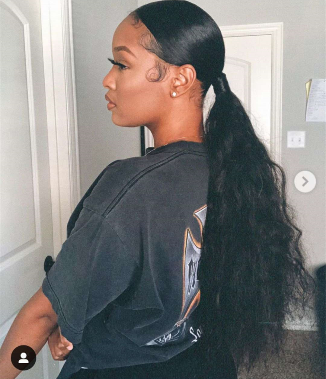 Malaysian hair Wet and wavy ponytail black with string for black women 140g wraps around pony tail hairpiece loose wavy ponytail human hair