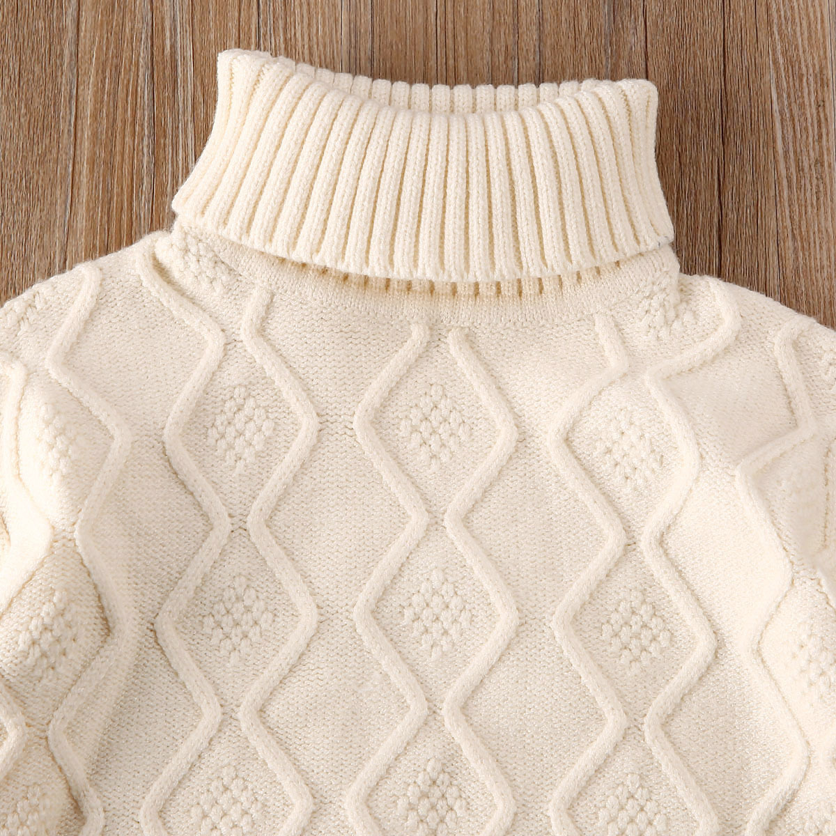 2021 Newest Hot 2PCS Toddler Baby Girl Autumn Winter Clothes Set Turtleneck Knitted Sweater Tops+Plaid Pencil Skirt 2pcs OutfitX1019