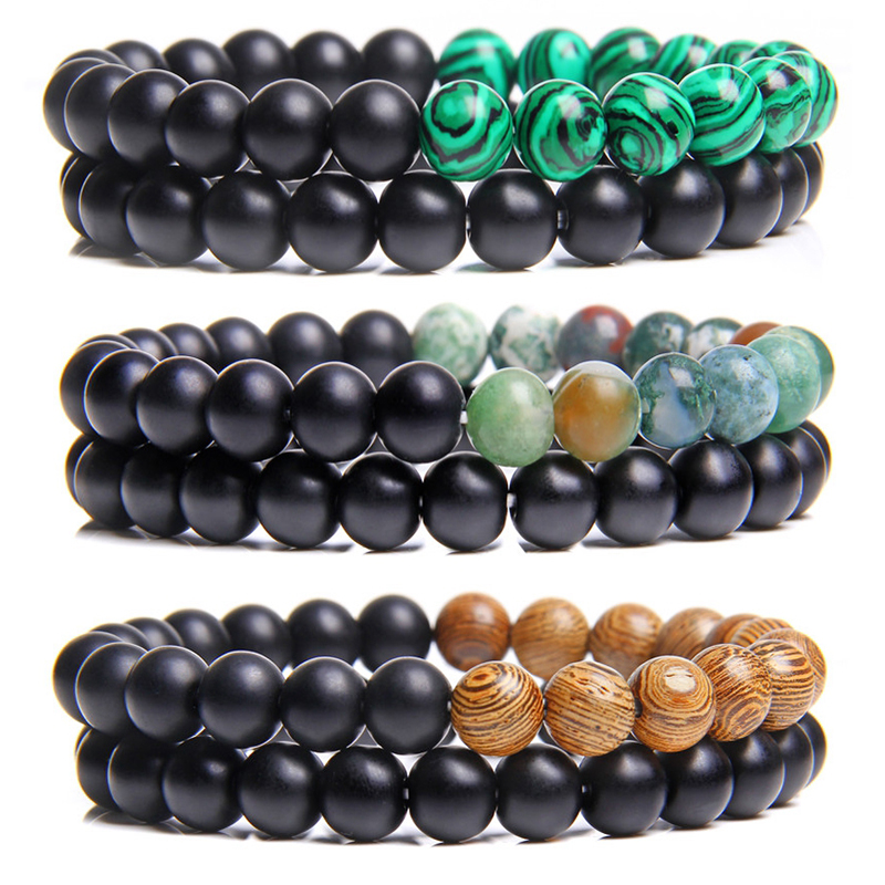 2pcs/set Malachite Bracelet Classic Natural Stone Agates Beaded Couples Buddha Bracelet Yoga Jewelry fit Women Men Jewelry Gifs
2pcs/set Malachite Bracelet Classic Natural Stone Agates Beaded Couples Buddha Bracelet Yoga Jewelry fit Women Men Jewelry Gifs