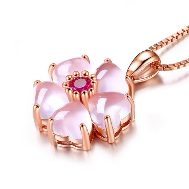 Clavicle chain necklace peach heart crystal pendant female natural stone Rose Gold Plated Jewelry
Clavicle chain necklace peach heart crystal pendant female natural stone Rose Gold Plated Jewelry