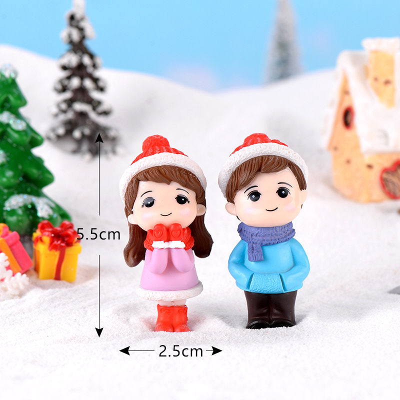 6 Pcs Micro Landscape Winter Couples Snowman Ornaments Creative Valentine's Plastic Ornaments Christmas Decor
6 Pcs Micro Landscape Winter Couples Snowman Ornaments Creative Valentine's Plastic Ornaments Christmas Decor
