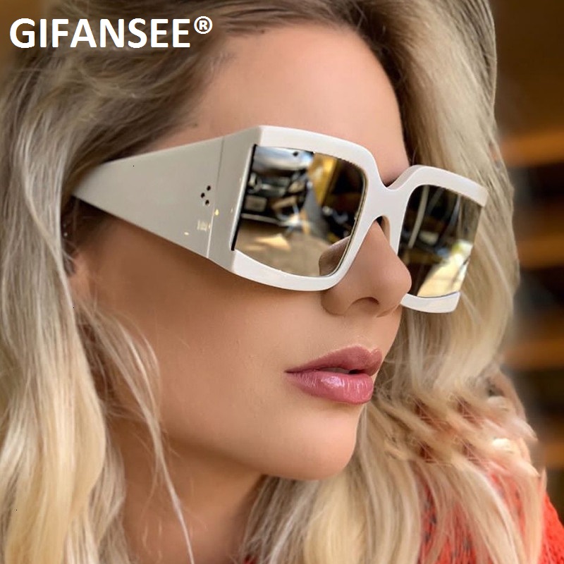GIFANSEE Oversized Square Sunglasses Women Rivet Glasses designer Mirror 2020 Brand Men Eyewear Female Vintage Wide Leg Shades
GIFANSEE Oversized Square Sunglasses Women Rivet Glasses designer Mirror 2020 Brand Men Eyewear Female Vintage Wide Leg Shades