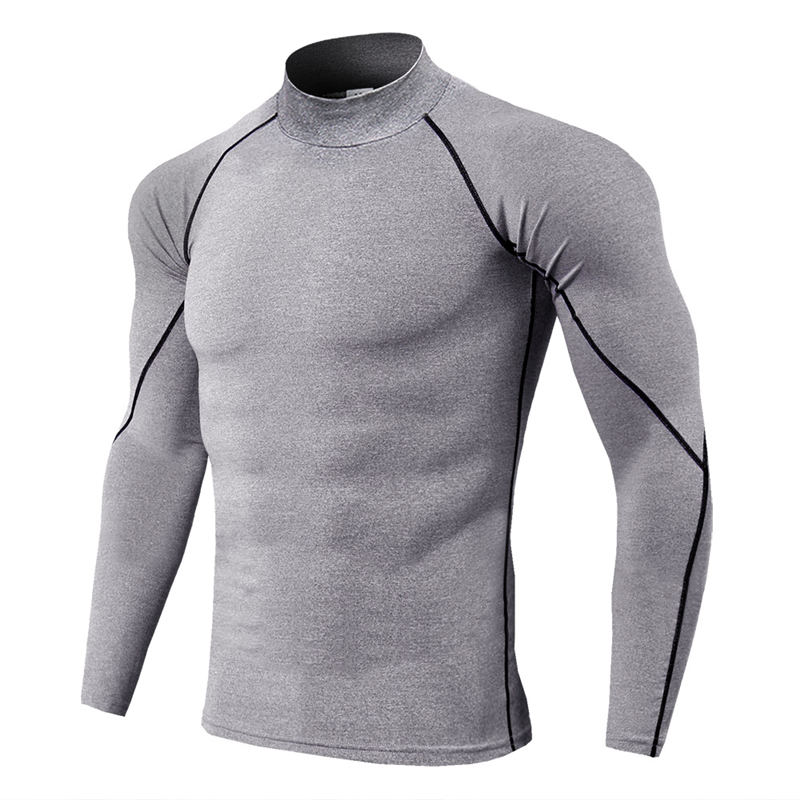 Weightlifting Mens Turtleneck Compression Shirts Gym Gyms T Shirt Long Sleeve Tight Fitness Rashguard, Beige
Weightlifting Mens Turtleneck Compression Shirts Gym Gyms T Shirt Long Sleeve Tight Fitness Rashguard, Beige