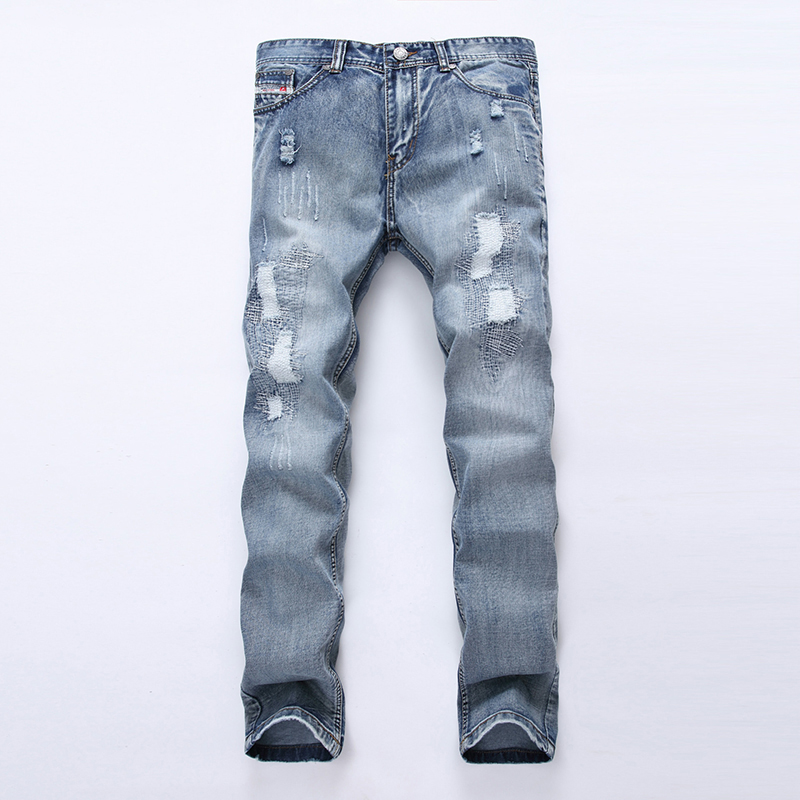 Men's Jeans Ripped Hip-hop Men Trousers Street Skinny Denim Pants Fashion Casual Dropship For Male, Blue
Men's Jeans Ripped Hip-hop Men Trousers Street Skinny Denim Pants Fashion Casual Dropship For Male, Blue