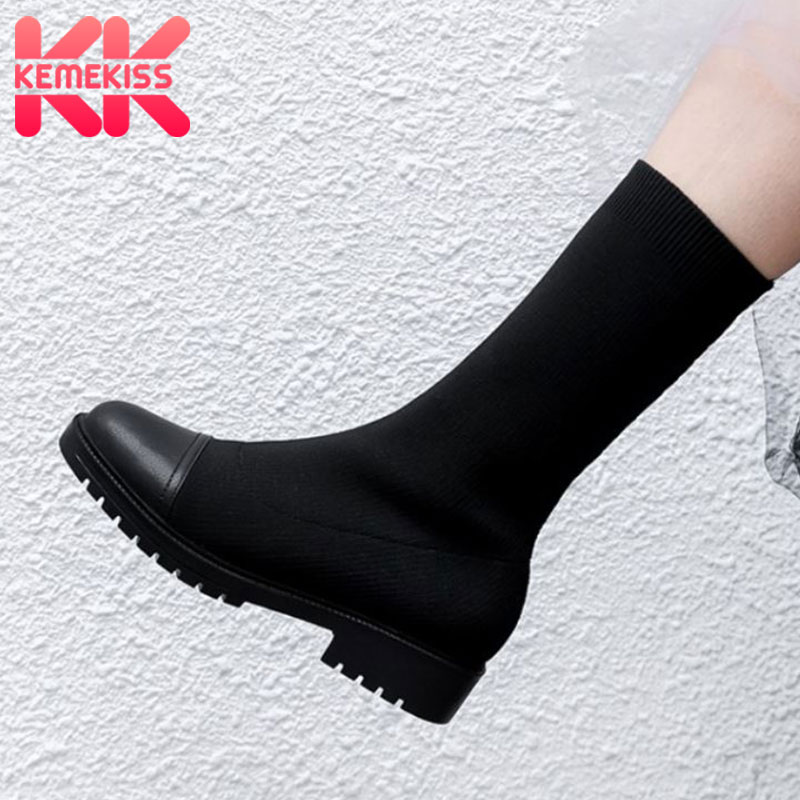 KemeKiss Women Short Boots Fashion Flats Winter Shoes Woman Warm Stretch Boot Casual Daily Lady Office Footwear Size 34-39, Black
KemeKiss Women Short Boots Fashion Flats Winter Shoes Woman Warm Stretch Boot Casual Daily Lady Office Footwear Size 34-39, Black