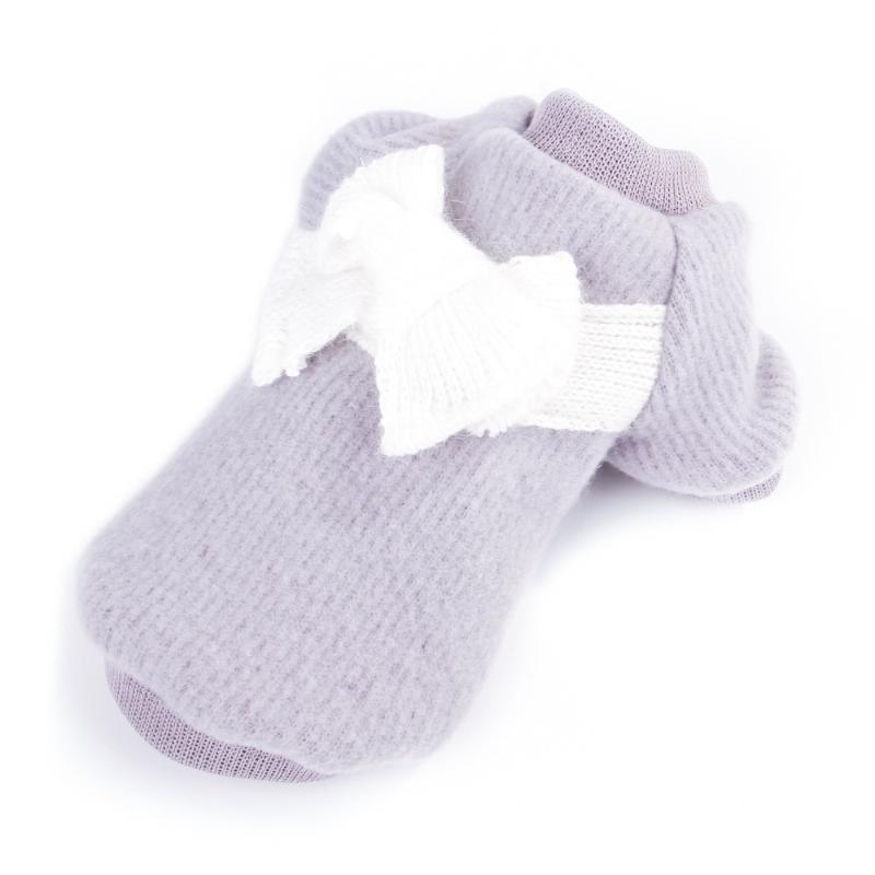 Dog Apparel Luxury Cute Clothes Thicken Warm Pet Bow Sweater Cotton Winter Soft For Small Medium Dogs Coat XS-2XL