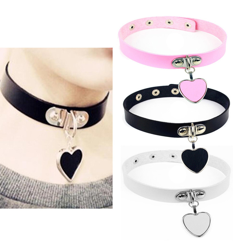 Vintage Sexy Gothic Collar Necklace Jewelry Gothic Leather Heart Love Charm Harajuku Punk Choker Necklace for Women Gift
Vintage Sexy Gothic Collar Necklace Jewelry Gothic Leather Heart Love Charm Harajuku Punk Choker Necklace for Women Gift