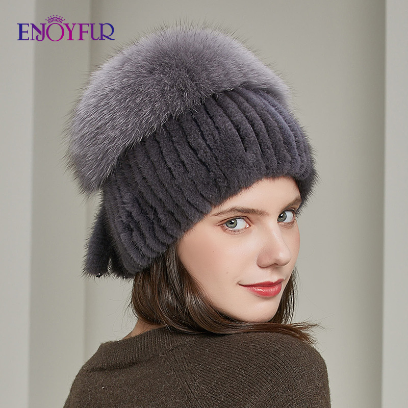 ENJOYFUR women winter natural mink hats real fluffy fur girl bonnets fashion rhinestone cute fur tail russia female beanies, 01
ENJOYFUR women winter natural mink hats real fluffy fur girl bonnets fashion rhinestone cute fur tail russia female beanies, 01