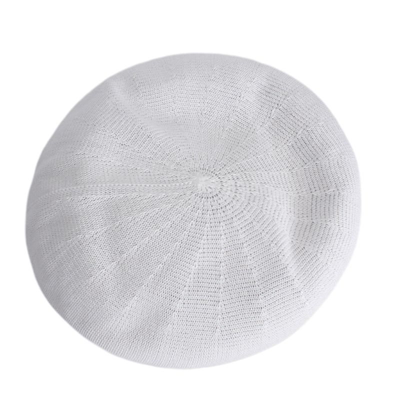 Women Knitted Beret Flat Cover Ladies Beanie Hat Breathable Thin Solid Colors Painter Berets 2XPC, White
Women Knitted Beret Flat Cover Ladies Beanie Hat Breathable Thin Solid Colors Painter Berets 2XPC, White