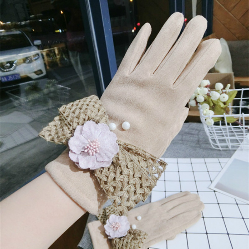 New Korean touch screen gloves wool bow warm knitted women spring winter gloves khaki thick mittens
New Korean touch screen gloves wool bow warm knitted women spring winter gloves khaki thick mittens