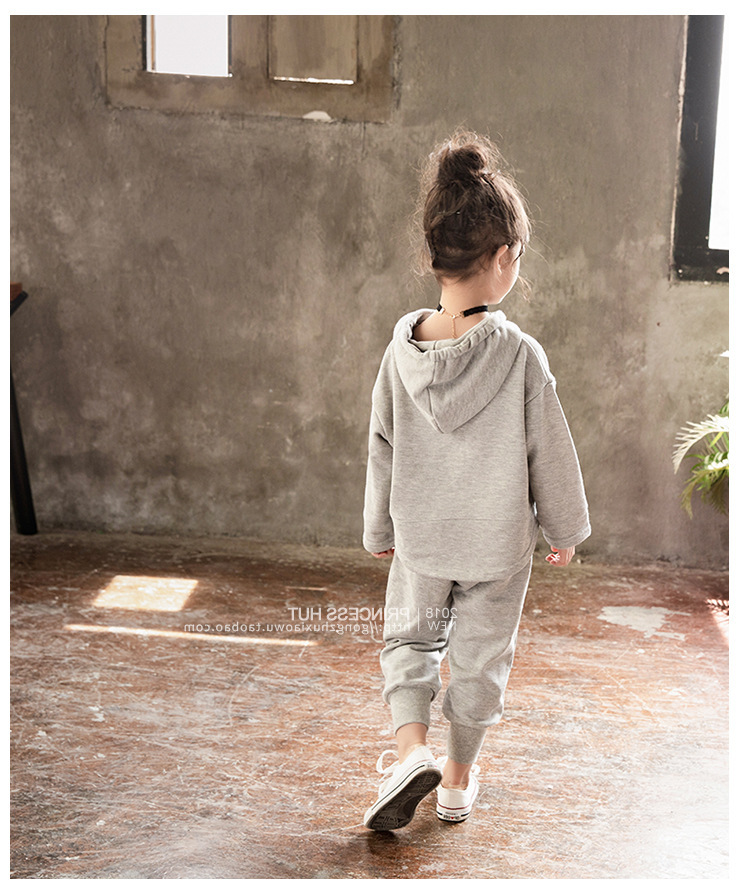 Clothes for kids clothes girls clothing set hoodies tops and pants children 2pieces sport suit girl tracksuitX1019