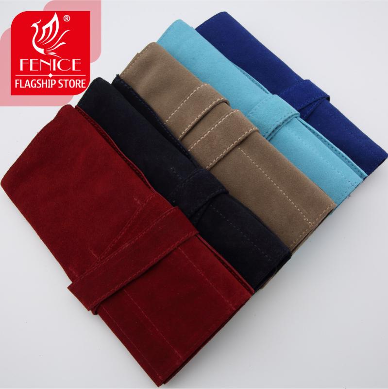 Fenice Hairdressing Scissor folding bag shears wrapping kit shears bag leather barber hair scissors Holster Pouch Holder