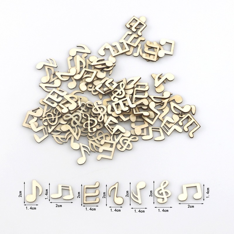 100pcs Wooden Crafts Home Decoration Accessories Handmade Music Note DIY Ornaments for Painting Scrapbooking Wedding
100pcs Wooden Crafts Home Decoration Accessories Handmade Music Note DIY Ornaments for Painting Scrapbooking Wedding