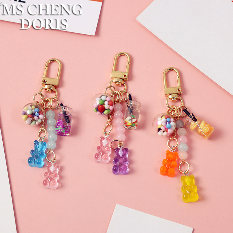 MSCHENGDORIS Bear Key Chain Cute Resin Gummy Bear Keychains Candy Color Animal Charms Girls Jewelry Keyring Pendant Wholesale
MSCHENGDORIS Bear Key Chain Cute Resin Gummy Bear Keychains Candy Color Animal Charms Girls Jewelry Keyring Pendant Wholesale