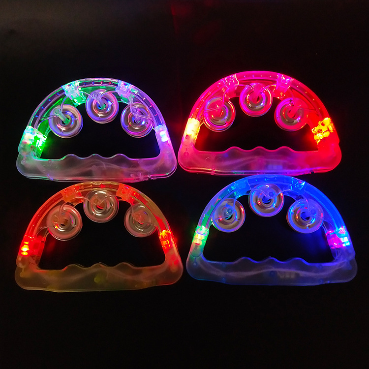 LED Flashing Tambourine Rattle Hand Bell Kids Light Up Luminous Toy KTV Bar Decoration Glow Led Lights Party Supplies
LED Flashing Tambourine Rattle Hand Bell Kids Light Up Luminous Toy KTV Bar Decoration Glow Led Lights Party Supplies