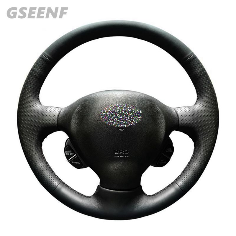 Black Genuine Leather Hand-stitched Car Steering Wheel Cover for Santa Fe 2001 2002 2003 2004 2005 2006
Black Genuine Leather Hand-stitched Car Steering Wheel Cover for Santa Fe 2001 2002 2003 2004 2005 2006